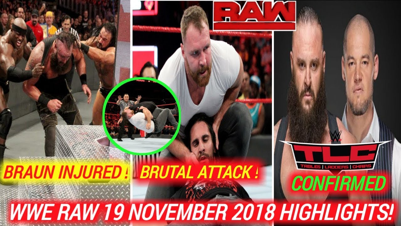 Download Braun Injured on Raw ! Seth Attack on Dean ! Wwe Raw 19 11 2018 Highlights ! TLC HD