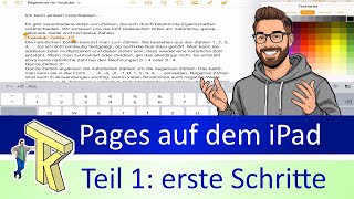 Pages on the iPad - Part 1: First Steps