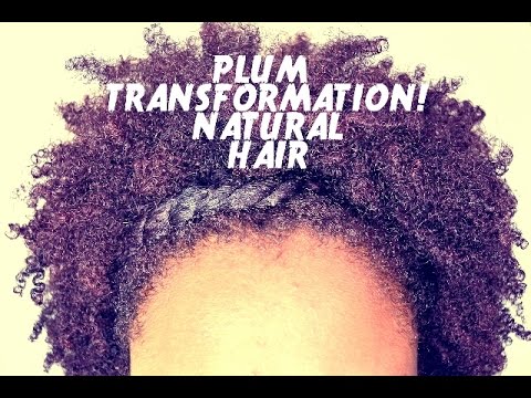 How I Dyed My Natural Hair Plum Without Bleach Again The
