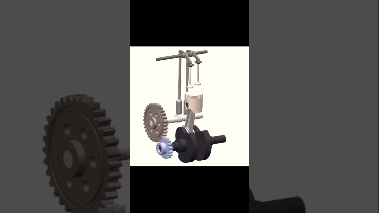 Piston Movement From BDC To TDC Icengine Valve Mechanism Working Animationvideo Engineering
