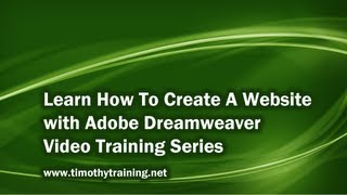 Dreamweaver Tutorial - Part 1