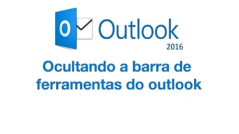 Como tirar a barra lateral direita do Outlook?