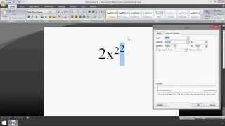 Microsoft Word: How to Make a Double Superscript