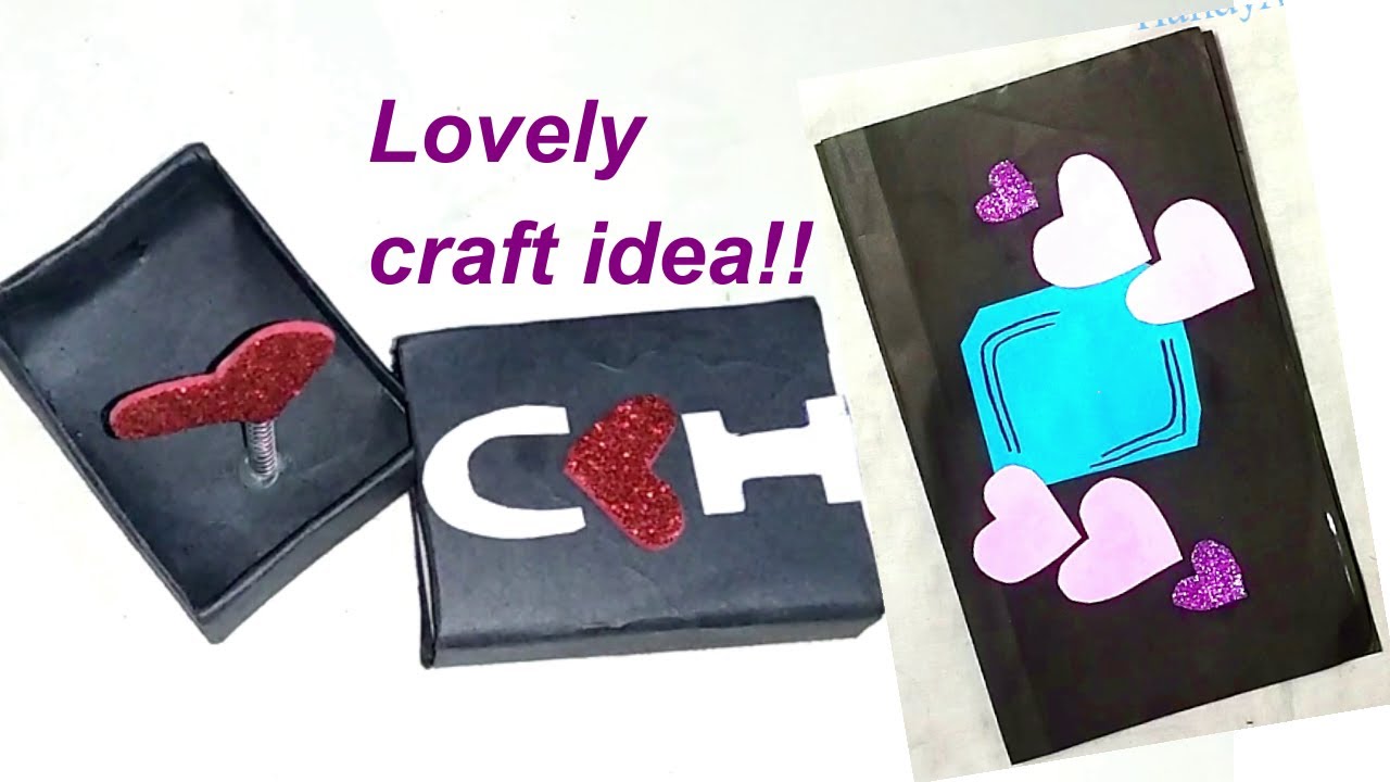 How to make a paper heart love card| love paper craft ideas - YouTube