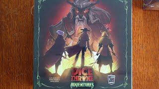 Dice Thrones Adventure Unboxing Featuring Season 1 Rerolled