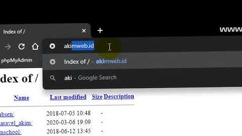 Merubah Localhost ke Custom domain (localhost/phpmyadmin -- akimweb.id/phpmyadmin) TIPS !! || PART 3