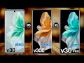 Vivo V30 Vs Vivo v30e Vs Vivo V30 Pro