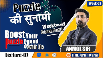 Puzzles की सुनामी II Week based puzzle -02 Utmost Important for banking exams II SBI PO II IBPS PO