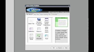 Lectora Online tutorials: Create a new title