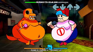 Fat Orange Vs Fat Boyfriend - Rainbow Friends Roblox Fnf Mod