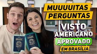 Perguntas feitas na entrevista do nosso VISTO AMERICANO -  Consulado em Brasília