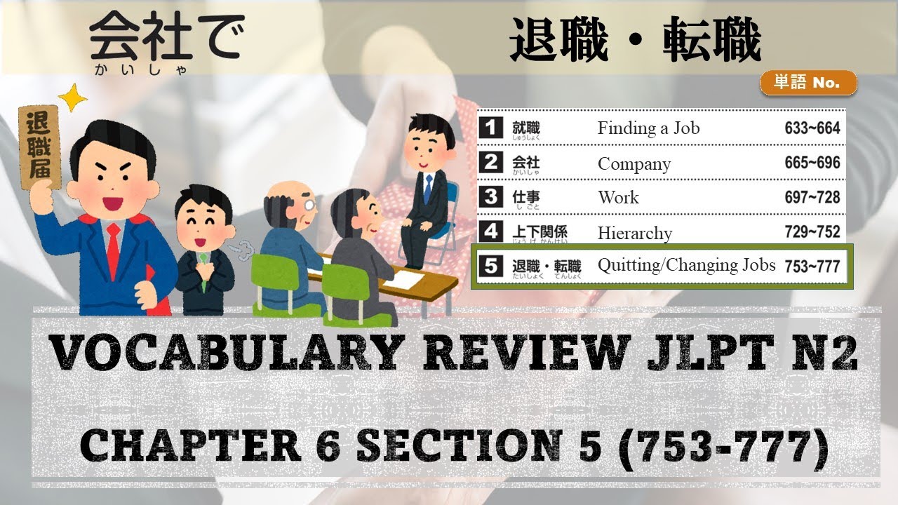 JLPT N2 REVIEW Lesson 6 5 Changing Jobs YouTube