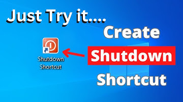 How to Create Shutdown Shortcut l Shut Down your PC By One Click #shutdown #computertips