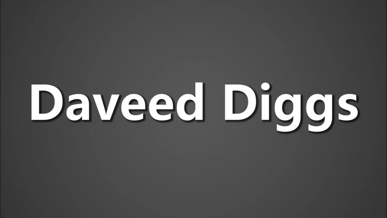 How To Pronounce Daveed Diggs - YouTube