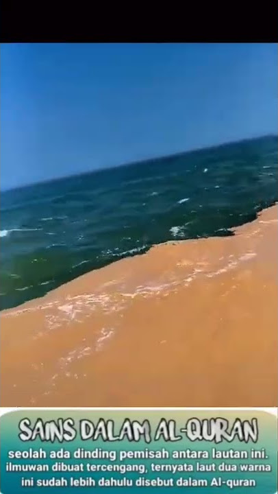 Kuasa Allah Air laut yang berbeda warna #kuasaallah