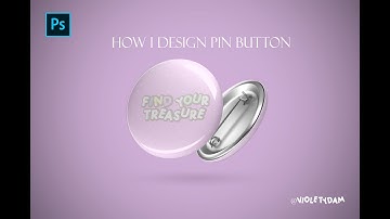 How I Design Pin Button || Photoshop