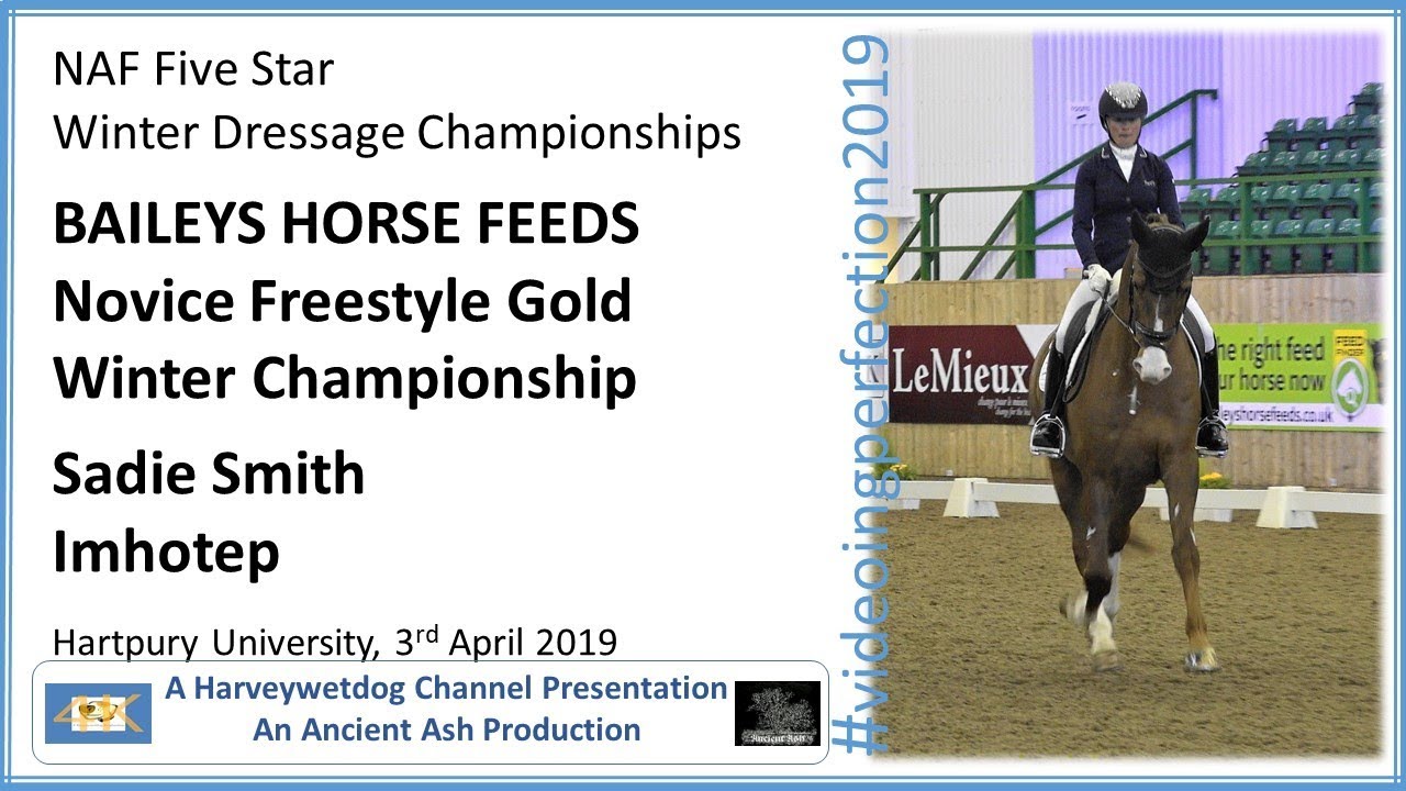 Sadie Smith  Carl Hesters Imhotep Novice Freestyle NAF 5 Star Winter Dressage Championships 2019