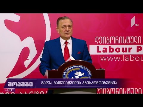 შალვა ნათელაშვილის პრესკონფერენცია