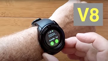 LEEHUR V8 Dual Mode Bluetooth/SIM Calling Camera TF/microSD Under $10 Smartwatch: Unbox and 1st Look
