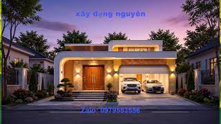 Mẫu Nhà Cấp 4 Diện Tích 8x15m Thiết Kế 3 pHÒNG nGỦ CÓ GARA #nhacap4