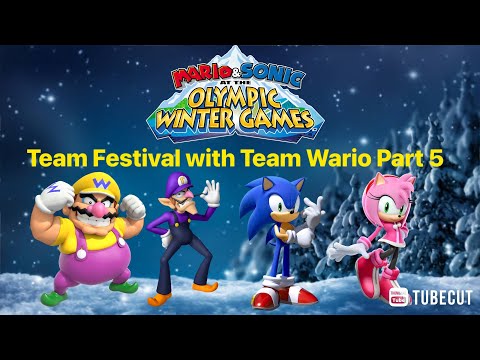 Mario & Sonic at the Olympic Winter Games Team Festival (Team Wario) Part 5