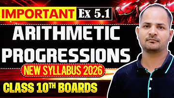 Exercise 5.1 | Ch 5 Arithmetic Progressions | Class 10 Maths | New Syllabus 2026