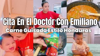 HAGAMOS CARNE GUISADA ESTILO HONDURAS/VAMOS A LA CITAA DEL DOCTOR CON EMILIANO