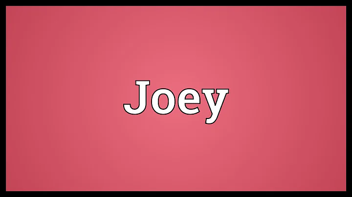 Joey Meaning