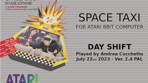 Space Taxi for Atari 8 Bit - Day Shift - PAL