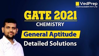 Gate 2021 Chemistry | General Aptitude | Detailed Solutions | Chem Academy screenshot 1