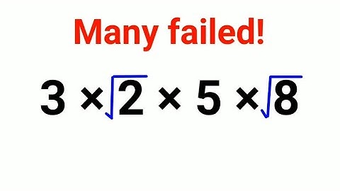 3×√2×5×√8 Many failed! A nice Math Test #math #percentages #ukraine