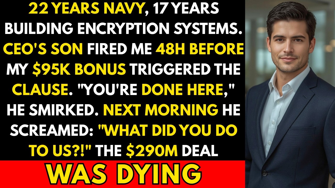 I Was Fired By CEO's Son 48h Before $95K Bonus—I Owned $50M Tech, $290M Deal Died | OFFICE REVENGE