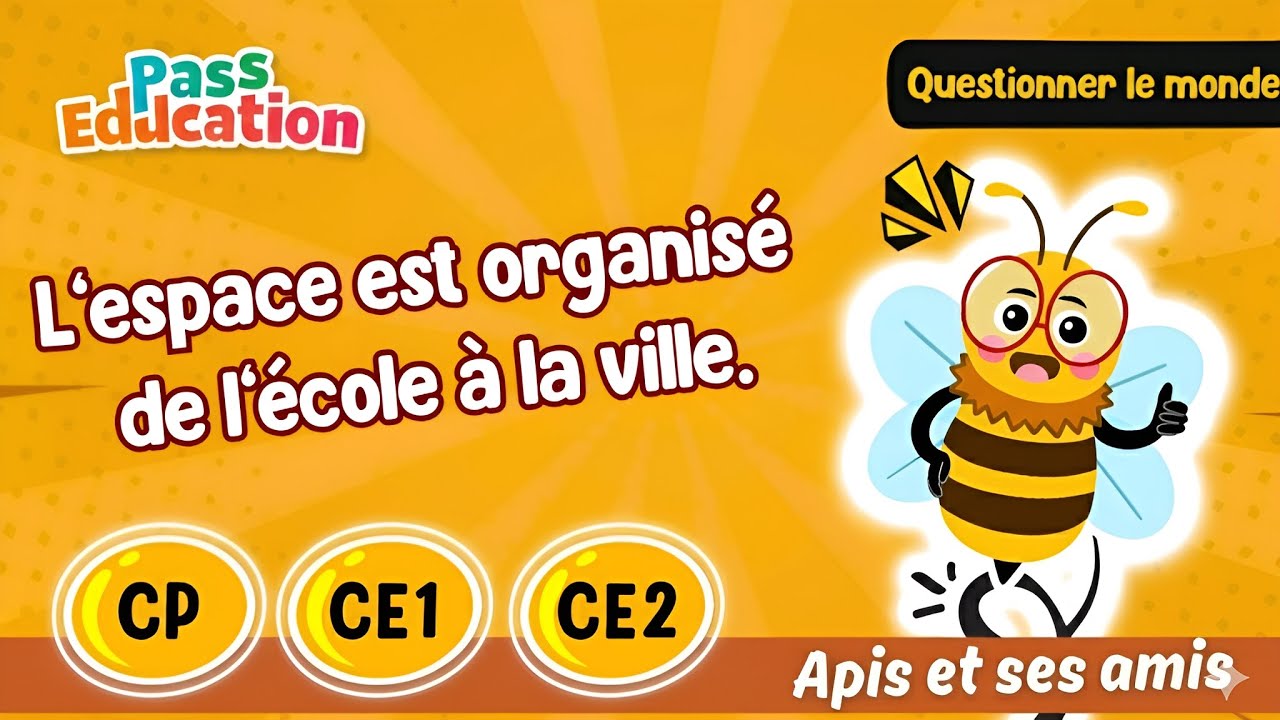 L'espace organisé de l'école à la ville CP - CE1 - CE2 - Leçon, Exercices et Evaluations