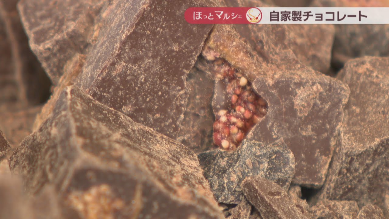 Homemade chocolate made with seasonal ingredients and Setouchi