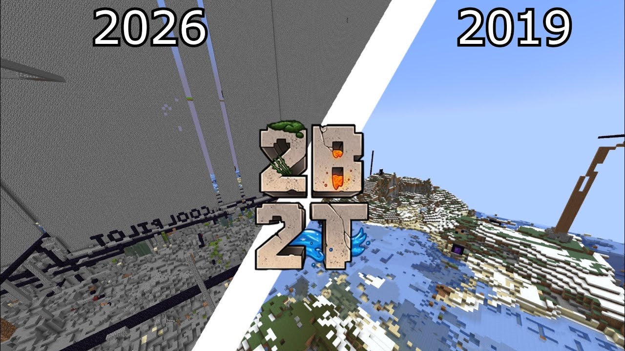 How Has 2b2t's Spawn Changed In The Past 7 Years? - YouTube