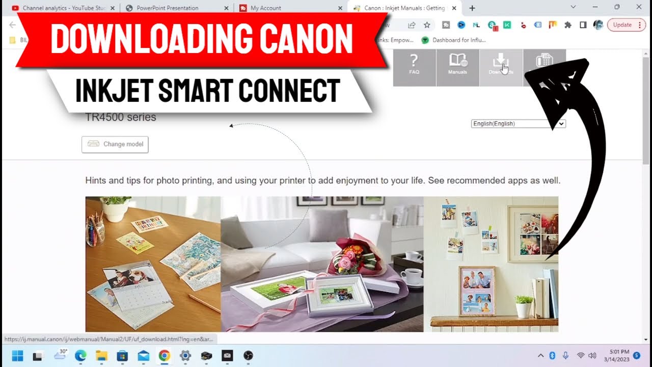 Downloading Canon Inkjet Smart Connect - YouTube