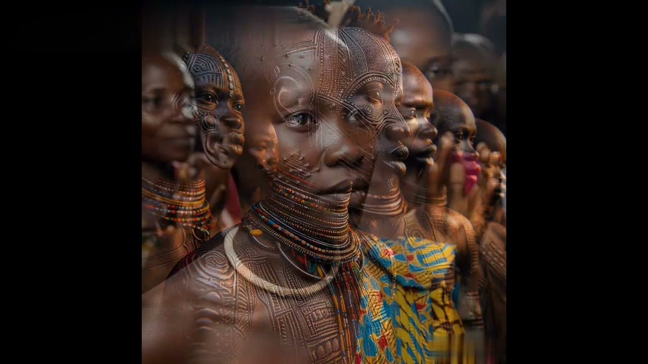Scarification of krimjong people Ugadan Africa