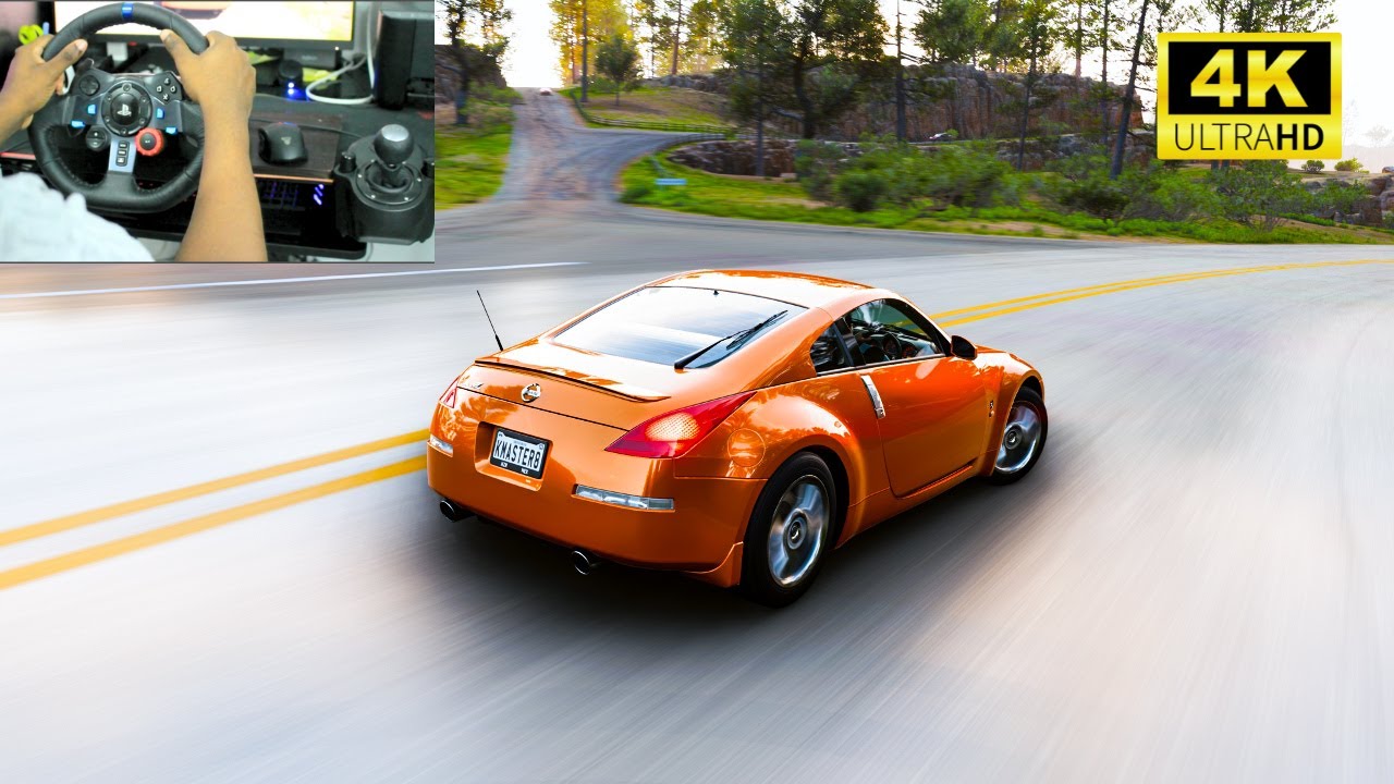 Next Level Graphics Realism Mod & Realistic Vegetation Addons Gameplay Forza Horizon 5 Logitech G29