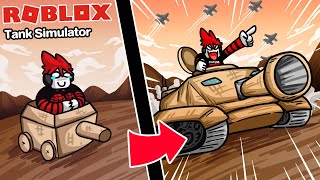 Roblox : Tank Simulator 💥 จำลองการขับรถถังระดับเทพ ยิงนัดเดียวบ้านระเบิด !!!