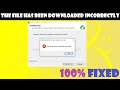 the file has been downloaded incorrectly - MinGW W64 (2023)