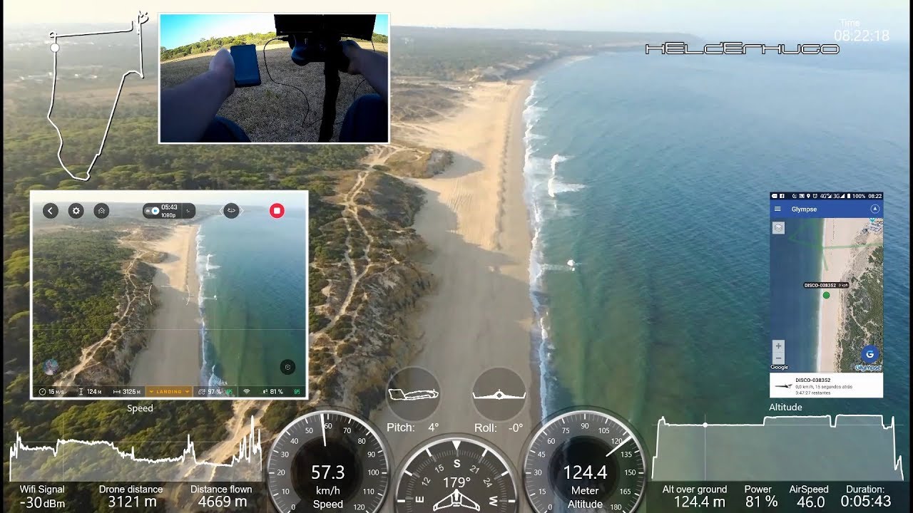 Первый полет в 4G с попугаем