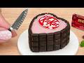 ちびちびで可愛い超ミニキットカットチョコケーキを作ってみた | Best Ever Miniature KITKAT Chocolate Cake Decorating