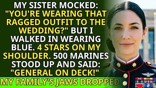 My Sister Mocked Me at My Wedding — Then 500 Marines Stood and Saluted: ‘GENERAL ON DECK!’