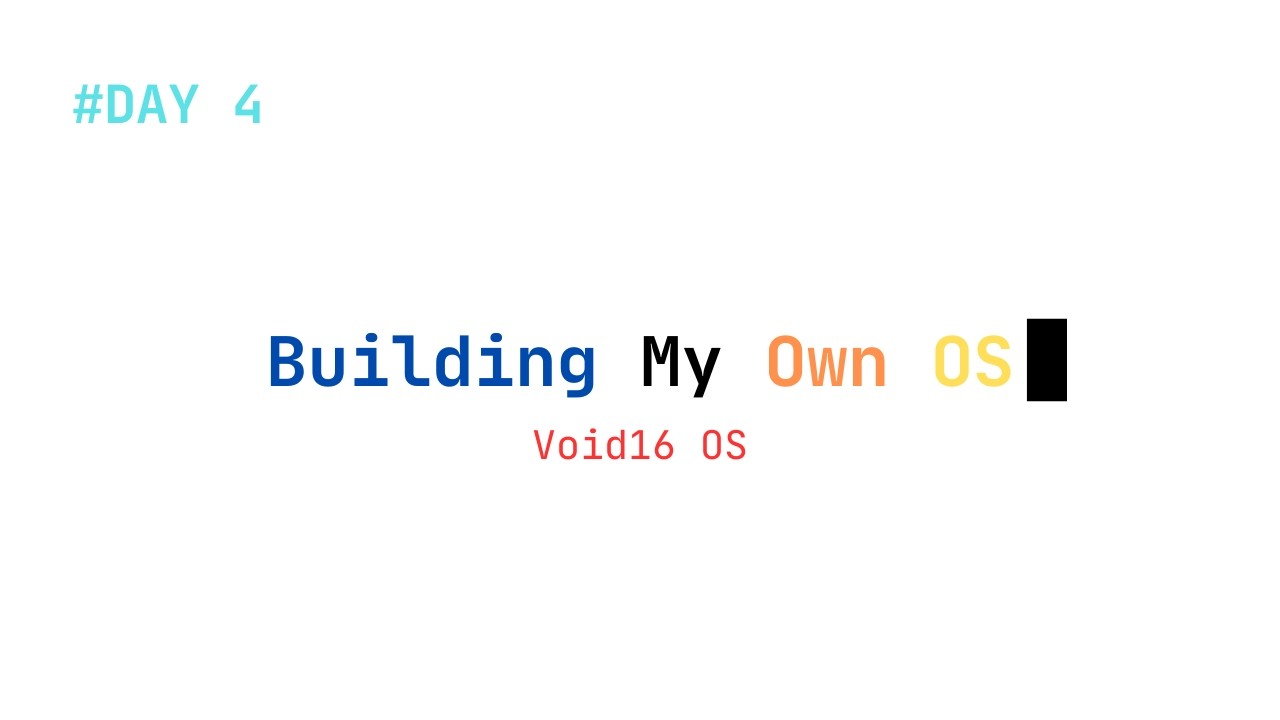 Day4 of creating my own OS! Can run code now! | Void16 OS - YouTube