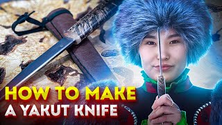 Как изготавливают якутский нож.