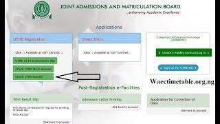 UTME JAMB Result Checker 2019 screenshot 1