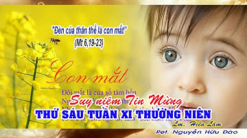 THỨ SÁU TUẦN XI THƯỜNG NIÊN: Mt 6,19-23
