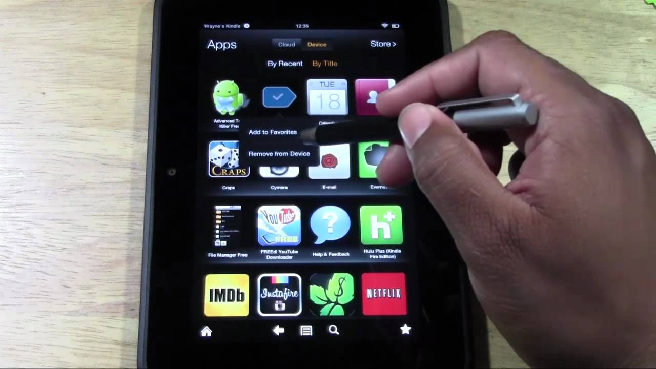 Kindle Fire HD How To Delete Uninstall An App H2TechVideos YouTube