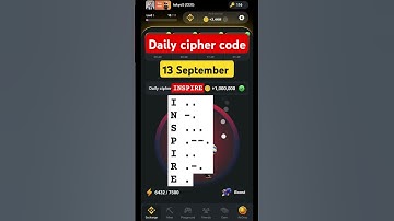 Daily cipher today  hamster kombat September | Hamster Kombat daily cipher code today |