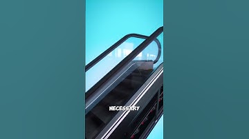 Why Escalator Steps Have Grooves #escalator #lifehacks #shorts